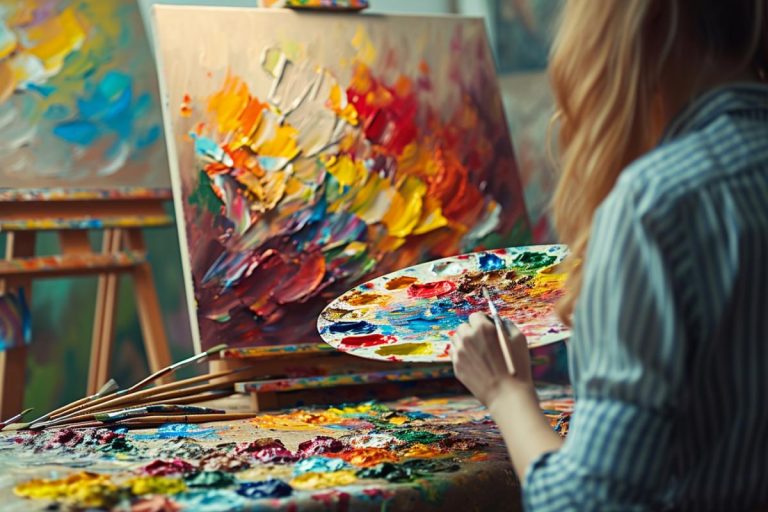 Couleurs et techniques : Les secrets d'un peintre professionnel