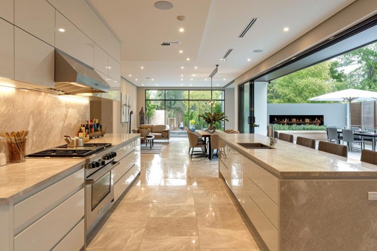 Travertin dans votre cuisine : choix idéal et déco chic