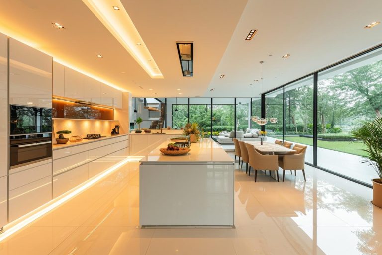 Cuisine en U avec verrière : idées d'aménagement et inspirations
